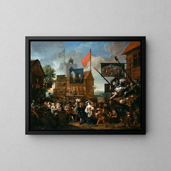 Foire de Southwark - William Hogarth — cuadro enmarcado en la pared
