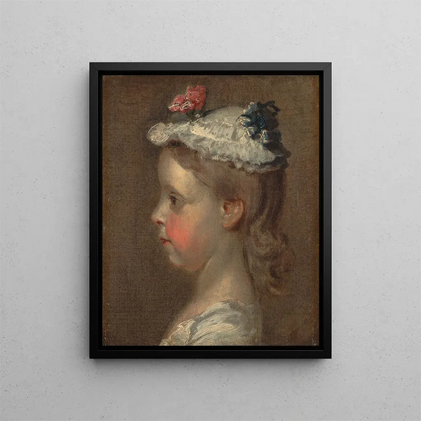 William Hogarth - Study of a Girls Head.webp