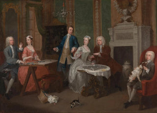 William Hogarth - The Family of John 2nd Duke of Montagu and an Attendant.webp