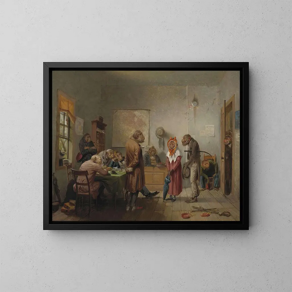 Divorcio - William Holbrook Beard — cuadro enmarcado en la pared