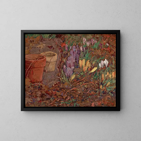 Crocus - William J. Forsyth — cuadro enmarcado en la pared