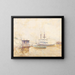 Boat on the Ohio River - William J. Forsyth — framed artwork on a wall