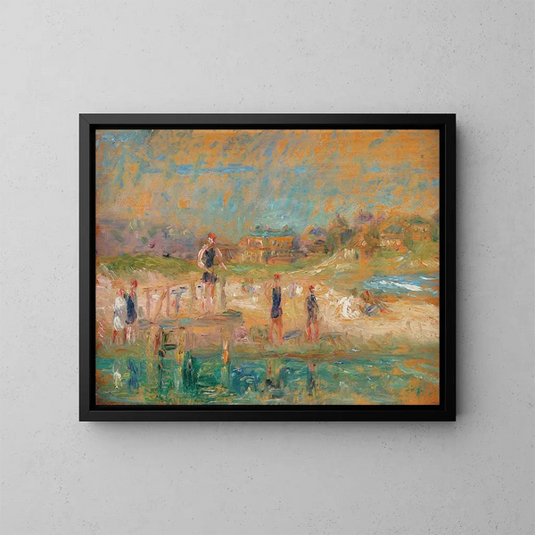 Baigneurs - William James Glackens — cuadro enmarcado en la pared