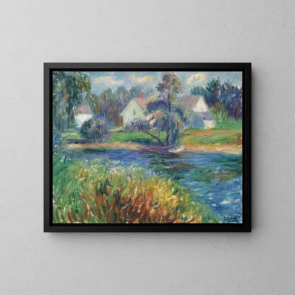 Estanque Conway - William James Glackens — cuadro enmarcado en la pared