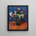 Flores - William James Glackens — cuadro enmarcado en la pared