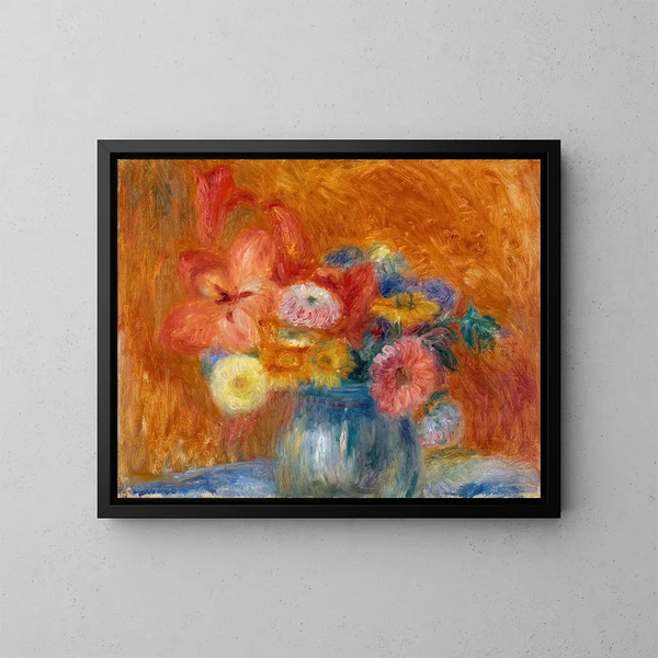 Bol verde de flores - William James Glackens — cuadro enmarcado en la pared