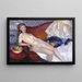 Nude Painting with Apple - William James Glackens — framed artwork on a wall