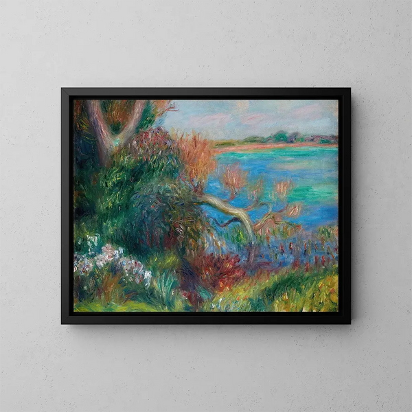 Bord de río - William James Glackens — cuadro enmarcado en la pared