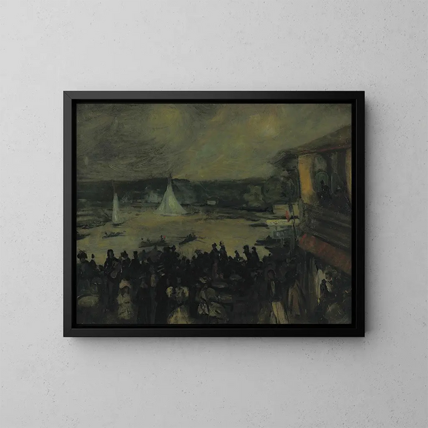 Bateaux à voile à París - William James Glackens — cuadro enmarcado en la pared