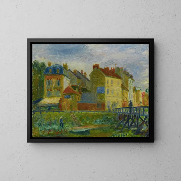 Samois-sur-Seine - William James Glackens — cuadro enmarcado en la pared