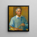 Self-portrait - William James Glackens — framed artwork on a wall
