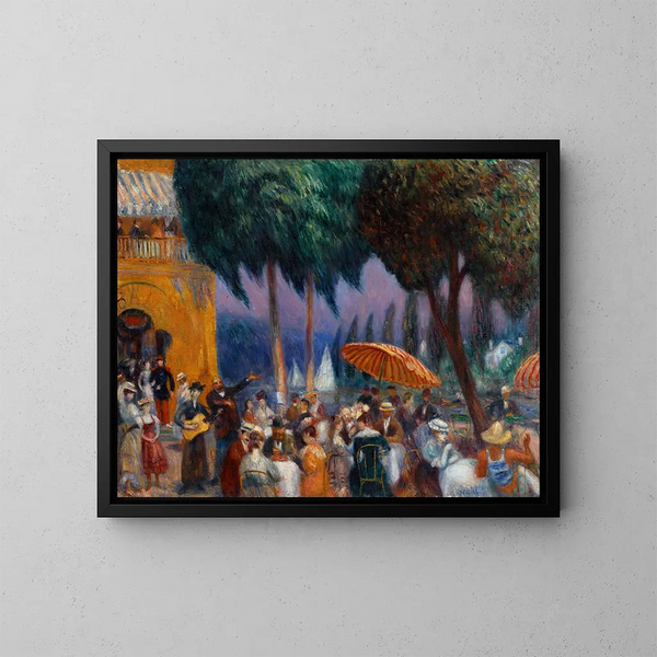 Sunday on the Marne - William James Glackens — framed artwork on a wall