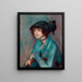 La Brune - William James Glackens — cuadro enmarcado en la pared