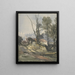 Casa de campo y callejón - William James Müller — cuadro enmarcado en la pared
