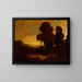 Evening Landscape - William Keith — framed artwork on a wall