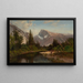 Half Dome, Yosemite - William Keith — framed artwork on a wall