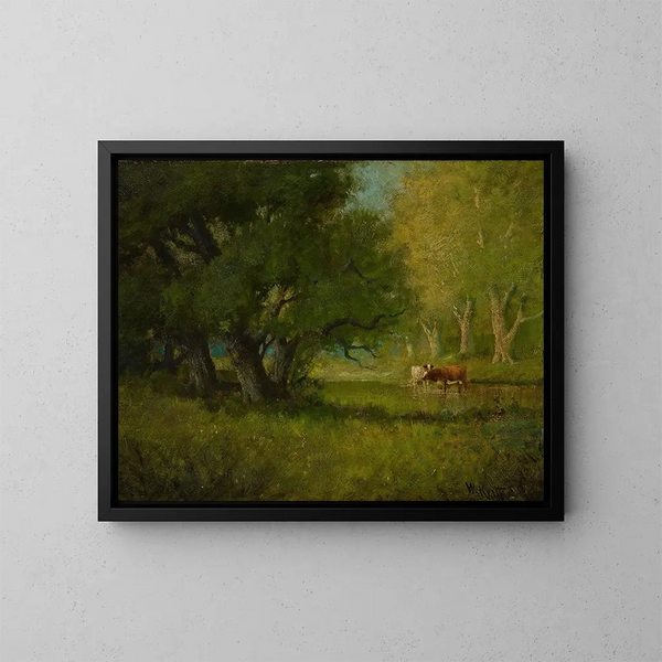 Paisaje en pleno verano - William Keith — cuadro enmarcado en la pared