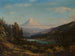 Mont Hood desde las orillas del río Little Sandy - William Keith — vista de la obra