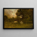 Napa Creek - William Keith — cuadro enmarcado en la pared