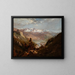 Nieve en el valle de las Sierras orientales - William Keith — cuadro enmarcado en la pared