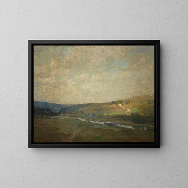 Canal du Delaware - William Langson Lathrop — framed artwork on a wall