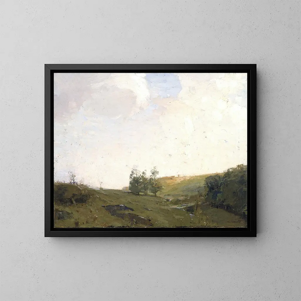 Les Trois Arbres - William Langson Lathrop — framed artwork on a wall