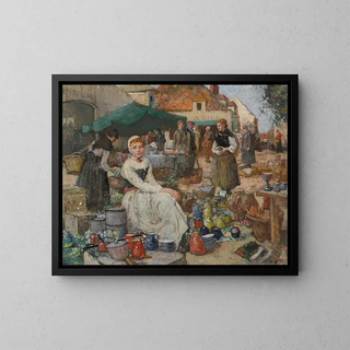 William LeeHankey - A street market in Picardy.webp