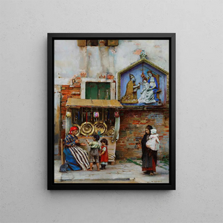 William Logsdail - A street seller Venice.webp