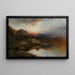 Paisaje con atardecer - William Louis Sonntag — cuadro enmarcado en la pared