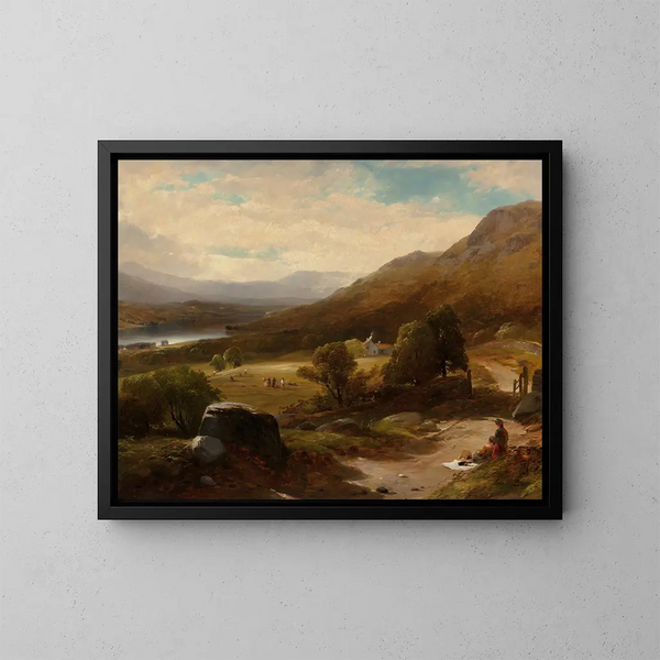 Lac Windermere, Inglaterra - William M. Hart — cuadro enmarcado en la pared