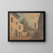 Una calle en Florencia con el Duomo y el Campanile en el fondo - William Marlow — cuadro enmarcado en la pared