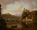 Castillo sobre el Ródano, Francia - William Marlow — vista de la obra