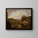 Castillo sobre el Ródano, Francia - William Marlow — cuadro enmarcado en la pared