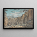 Carro de bueyes en la cueva de Posillipo - William Marlow — cuadro enmarcado en la pared