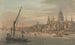 La ciudad y San Pablo desde la ribera sur - William Marlow — vista de la obra