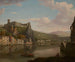 Vista del río Saona y del castillo de Pierre Scize, Lyon, Francia - William Marlow — vista de la obra