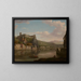 Vista del río Saona y del castillo de Pierre Scize, Lyon, Francia - William Marlow — cuadro enmarcado en la pared