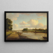 Vista del Támesis en Richmond - William Marlow — cuadro enmarcado en la pared