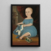 Baby in Blue - William Matthew Prior — framed artwork on a wall