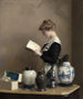 La mujer de la limpieza - William McGregor Paxton — vista de la obra