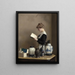 La mujer de la limpieza - William McGregor Paxton — cuadro enmarcado en la pared