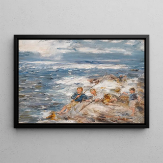 William Mctaggart - Fishing From The Rocks.webp