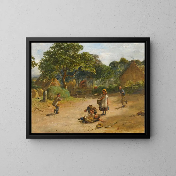 La banda de prensa - William Mctaggart — cuadro enmarcado en la pared