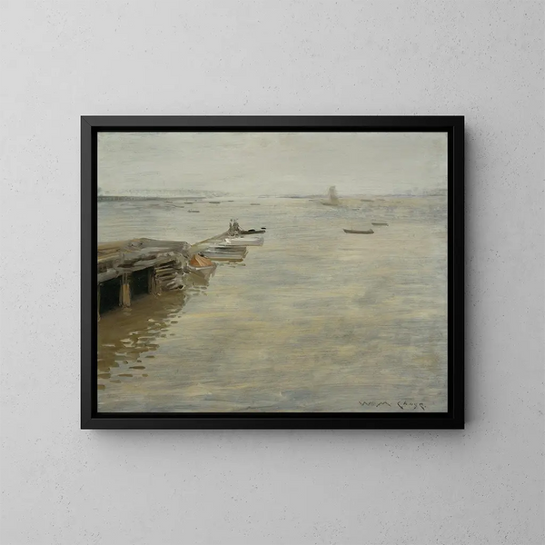 Un jour gris - William Merritt Chase — cuadro enmarcado en la pared