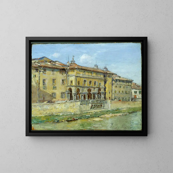 Florence - William Merritt Chase — cuadro enmarcado en la pared