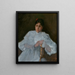 Hija en blanco - William Merritt Chase — cuadro enmarcado en la pared