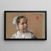 Tête d'une jeune fille - William Merritt Chase — framed artwork on a wall