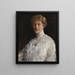 Dame en chemisier blanc - William Merritt Chase — cuadro enmarcado en la pared