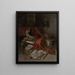 Singes con la literatura - William Merritt Chase — cuadro enmarcado en la pared