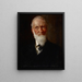 Retrato de mi padre David Hester Chase - William Merritt Chase — cuadro enmarcado en la pared